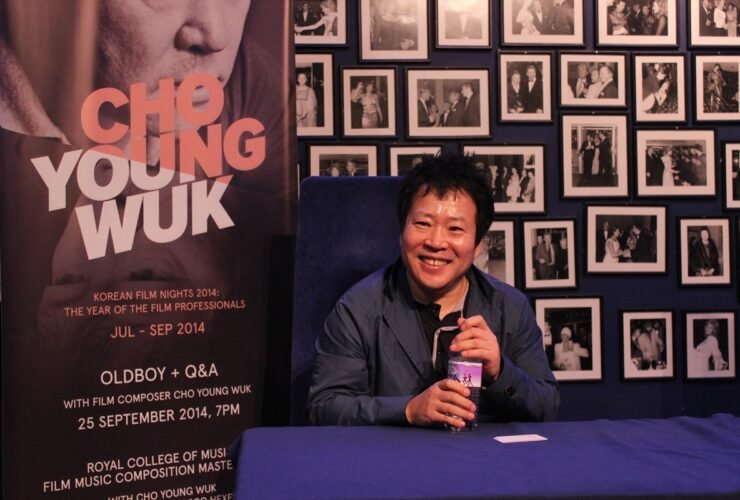 composer Jo Yeong-wook at a signing event